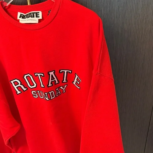 ❤️ ROTATE SUNDAY
Iris logo-embroidered organic cotton-jersey sweatshirt like NEW - Picture 14 of 17